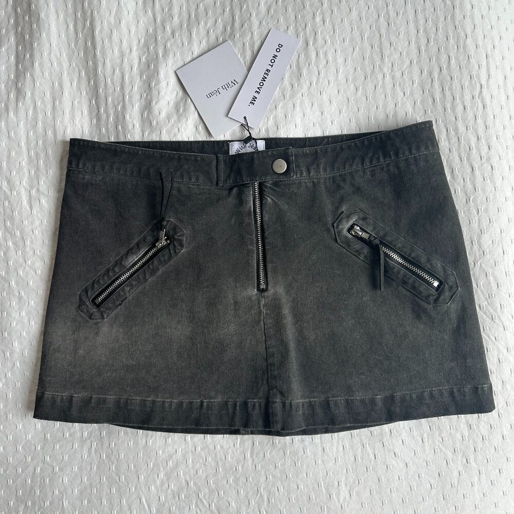 Brand new mini skirt (black - gray, With Jean)